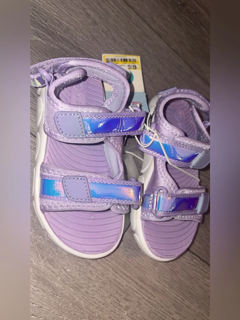 Cat & Jack Toddler Girls Size 8 Sandals Purple Michah Adventure NEW With Tags!